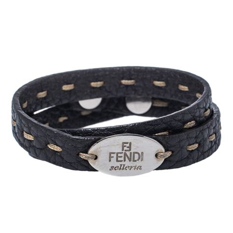 fendi leather wrap bracelet shop|fendi jewelry.